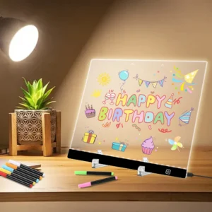 LED erasable memo drawing board