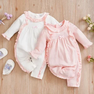 Soft cotton newborn baby jumpsuit