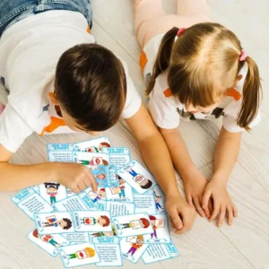Body‑parts educational flash card set