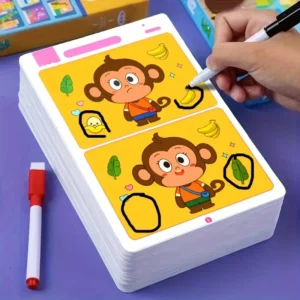 Wipe‑clean attention‑training cards