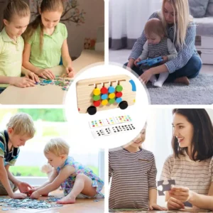 Early‑learning wooden brain teasers