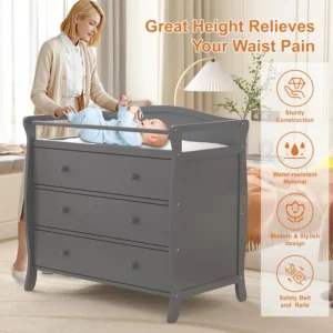 3 Drawers Baby Changing Table