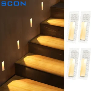 Sleek hallway stairway night light