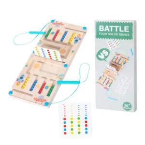 Kid’s wooden bead logic game