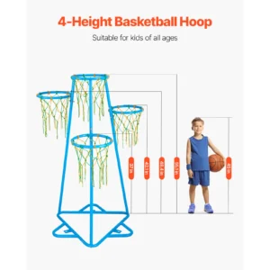 Adjustable kids basketball hoop set